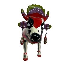 2002 COWPARADE Portland Oregon "Kows For Kids" Colorful Ceramic Cow